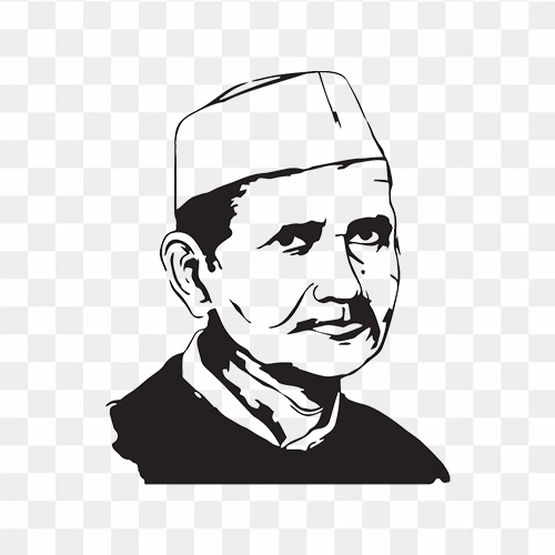 Lal bahadur shastri silhouette clipart png free download